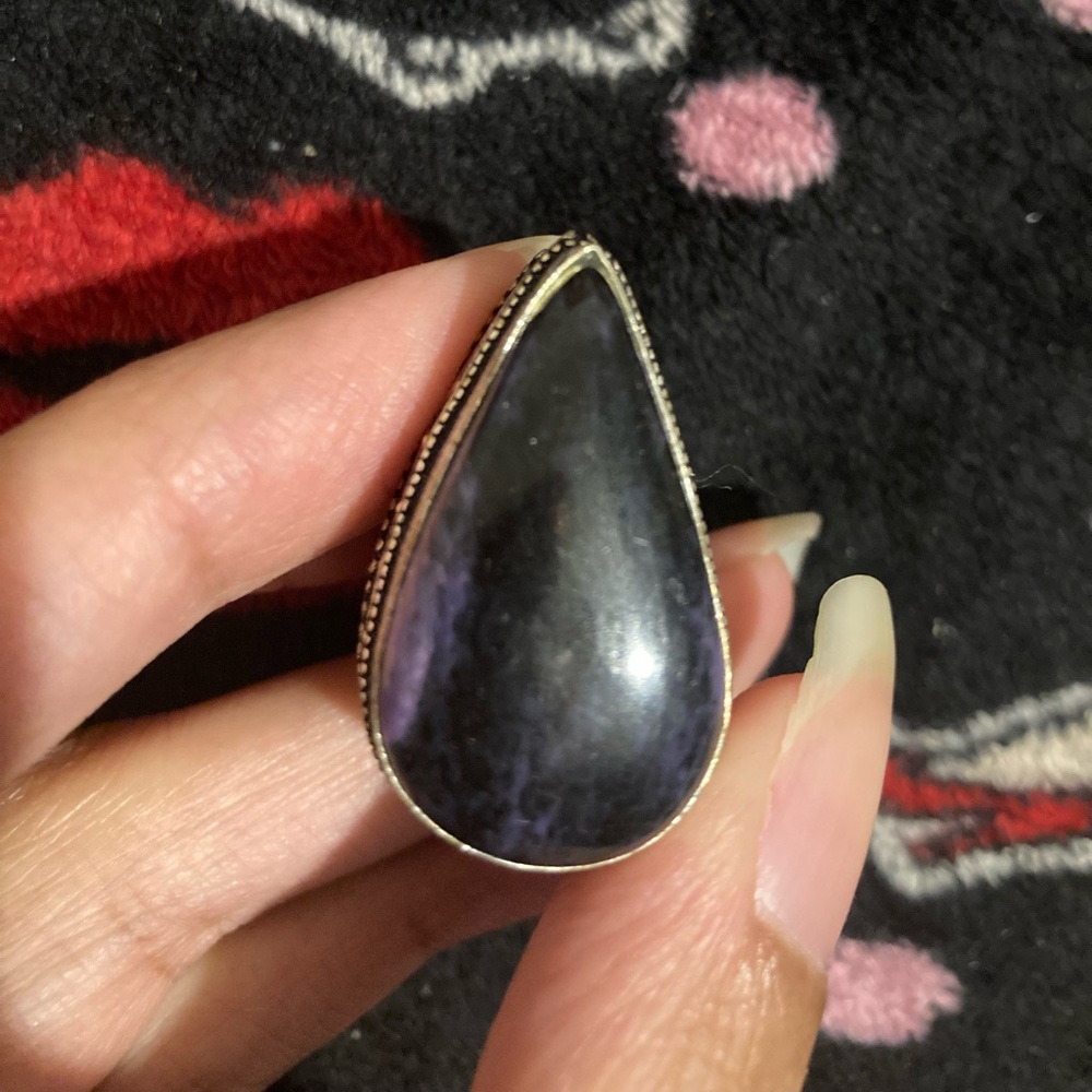 Sterling silver Charoite Ring
